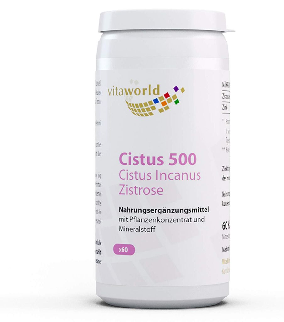 vitaworld Cistus 500 gélules, 60 gélules Image du produit 