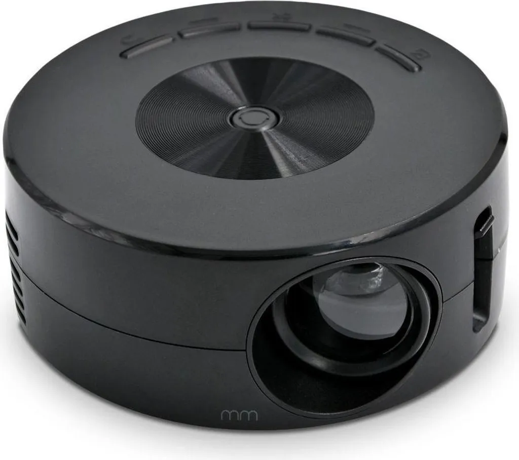 Vidéoprojecteur LED USB Noir - Projecteur Multimédia Compact en PVC