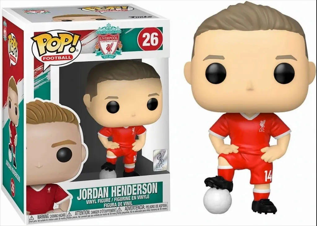 Figurine de Collection Funko Pop Football Liverpool Jordan Henderson