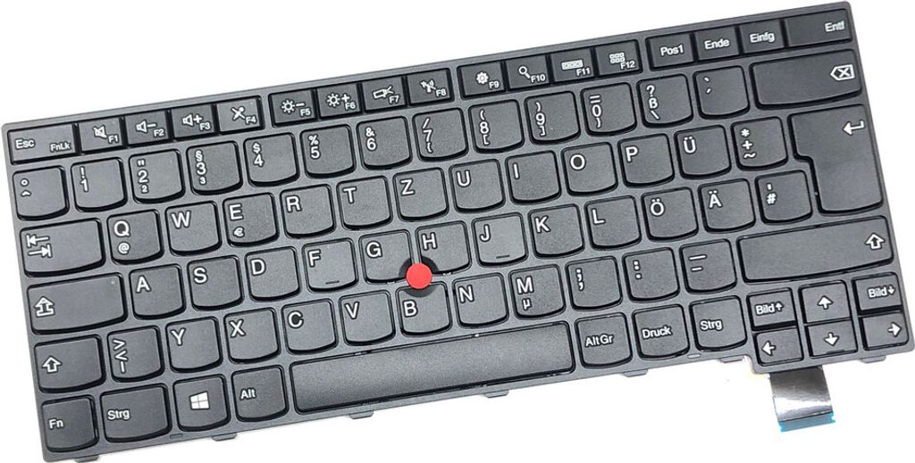 DEUTSCHE - Schwarz Tastatur Keyboard kompatibel für Lenovo ThinkPad T470s 20JS0021GE