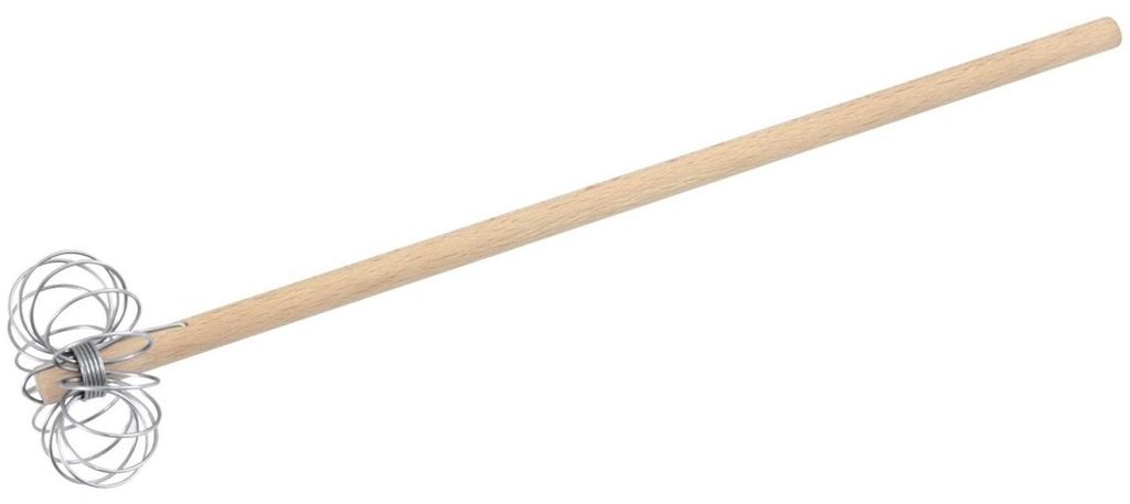 Draadschuurspons, 30 cm, roestvrij staal met houten handvat Productafbeelding 