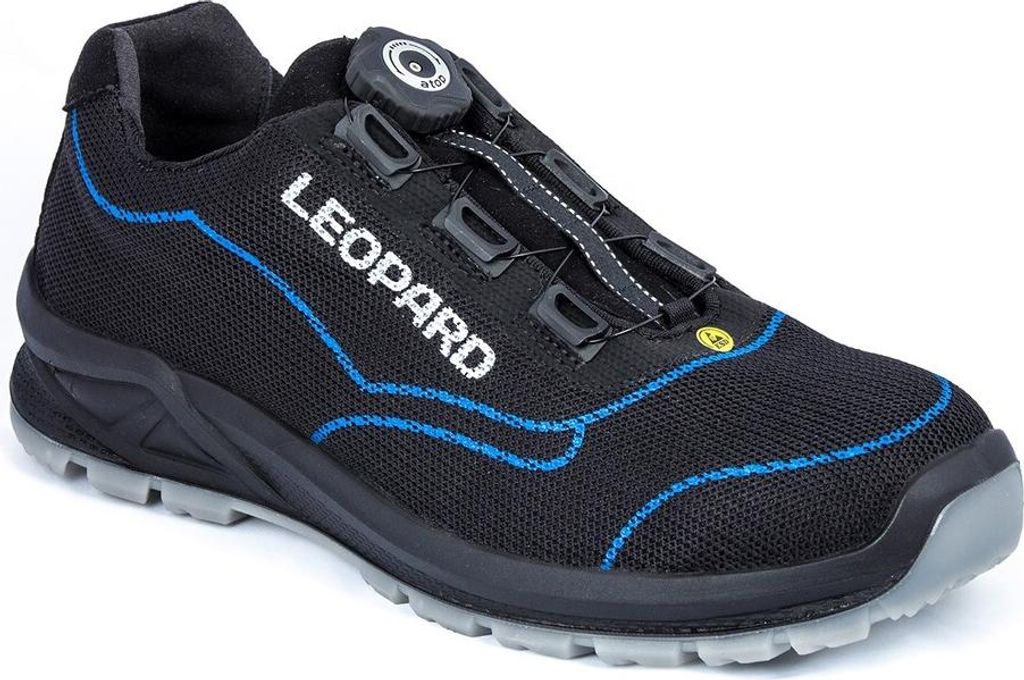Halbschuh, S1P, ESD, Gr. 45, ATOP LEOPARD