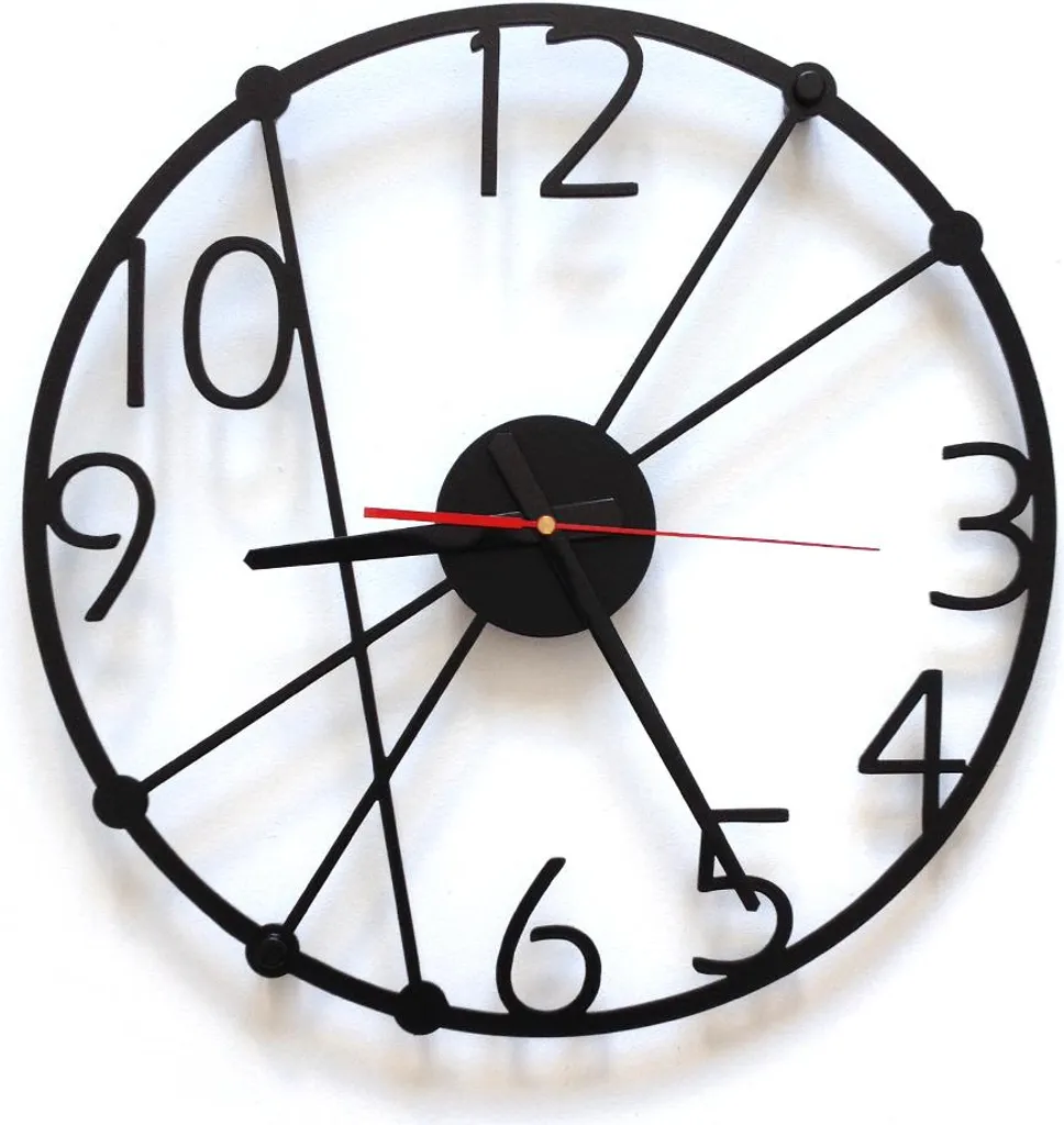 Horloge Murale Sans Bruit Decorizzly Gent Wanduhr pour Grand Sommeil