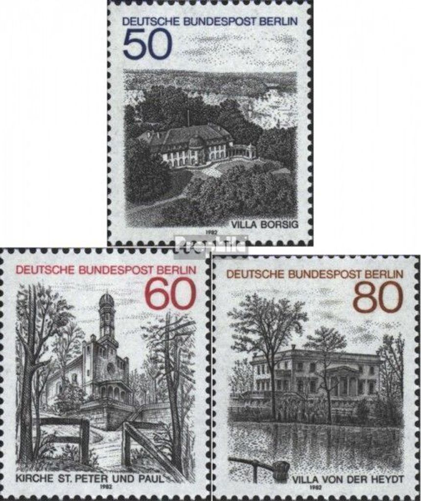 Briefmarken Berlin (West) 1982 Mi 685-687 (kompl.Ausgabe) postfrisch Berlin Ansichten