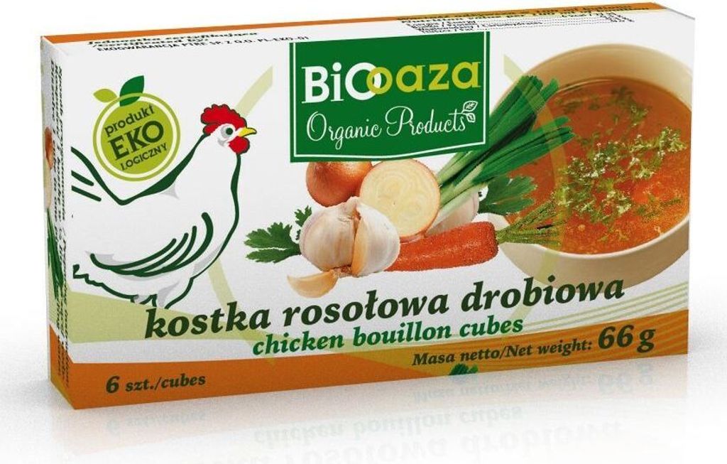 Kostka rosołowa drobiowa ekologiczna Greko 66 g
