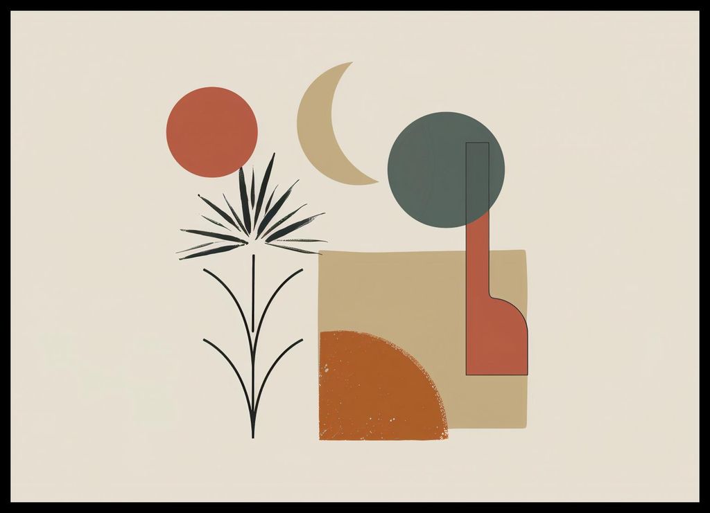 Plakat 70x50cm Sonne, Mond und Leben