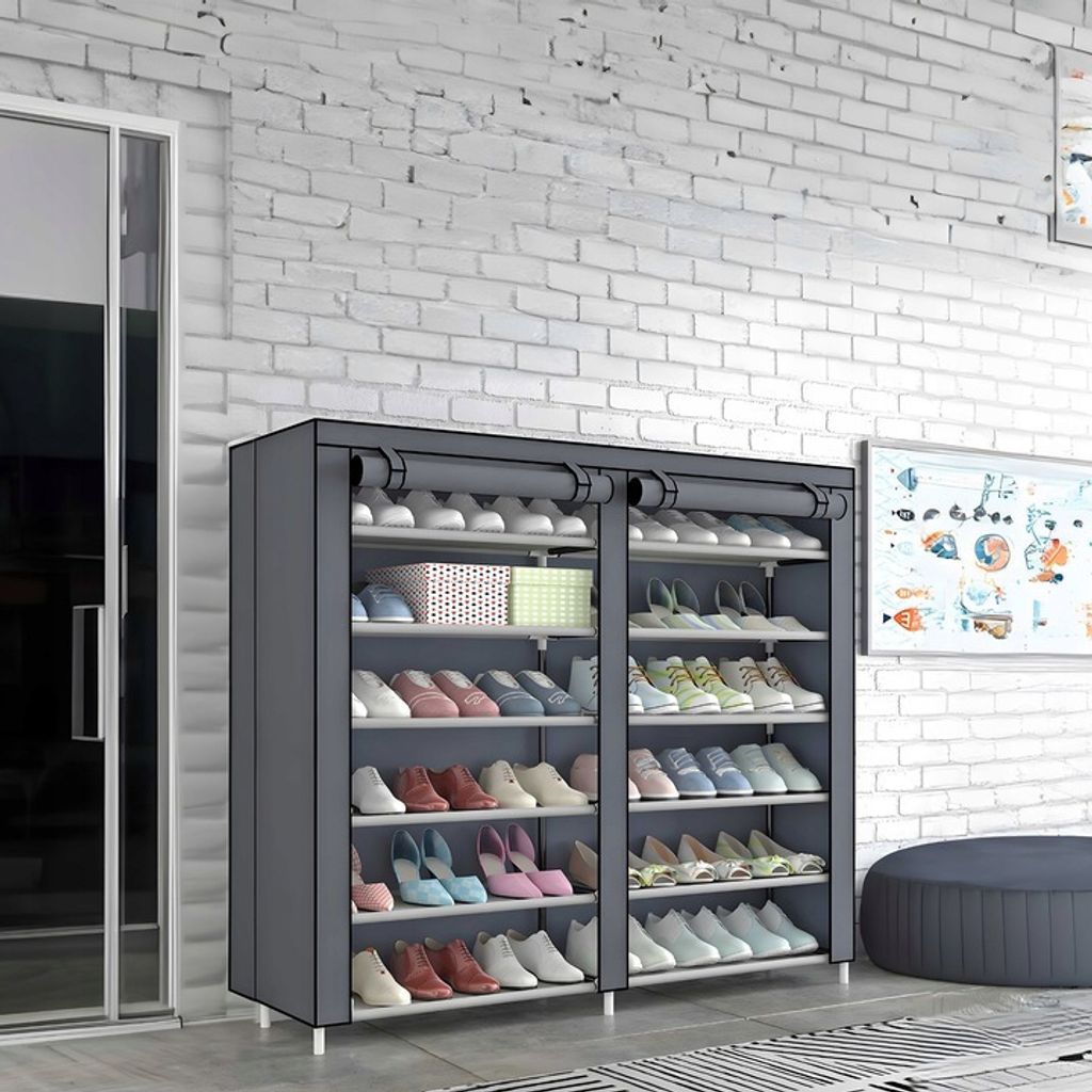 Schuhschrank, Stoff, Schuhregal, Garderobe XXL Produktbild 4