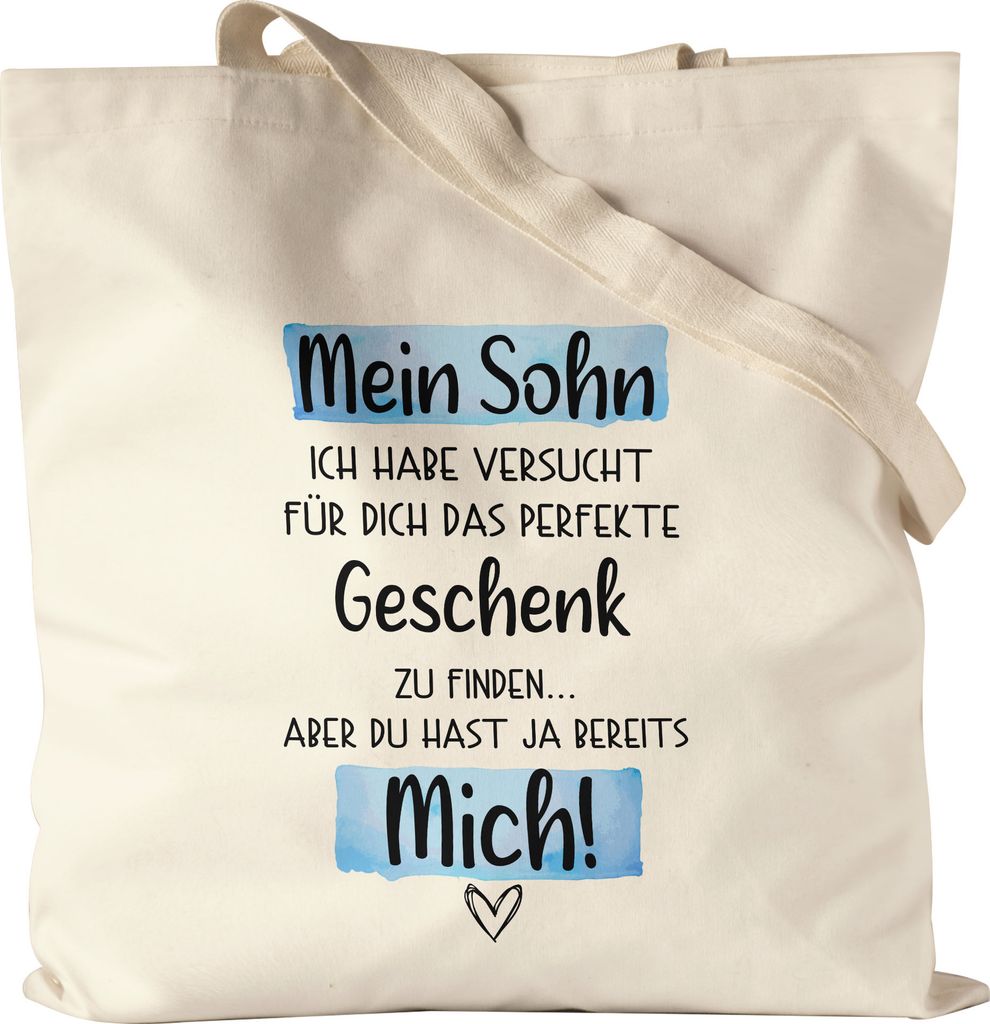 Sohn Geschenk Jutebeutel Stoffbeutel Canvas Mit Spruch Kind Kinder Humor Sarkasmus Geschenkidee