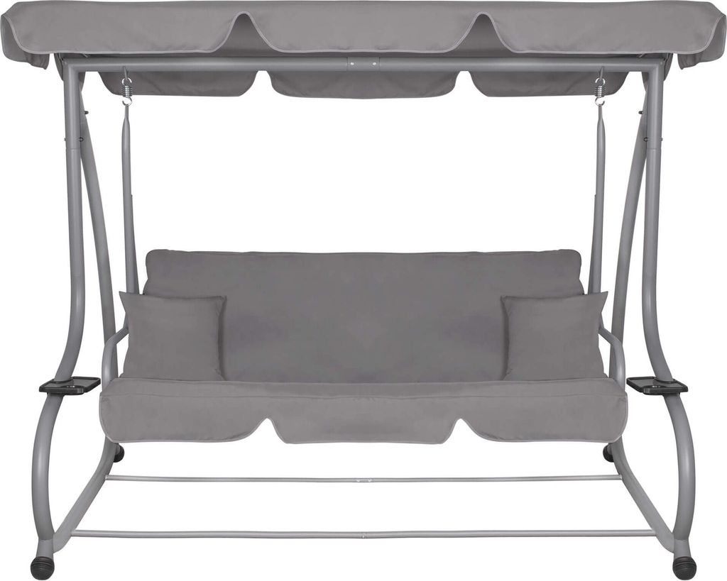 Premium Hollywoodschaukel Gartenschaukel 3er Schaukelbank Produktbild 6