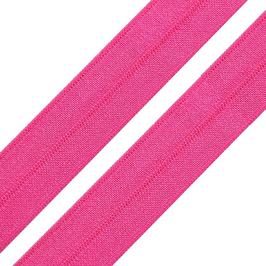 25m Einfassband 20mm hochelastisch 44% Elasthan gefalzt Faltgummi Schrägband