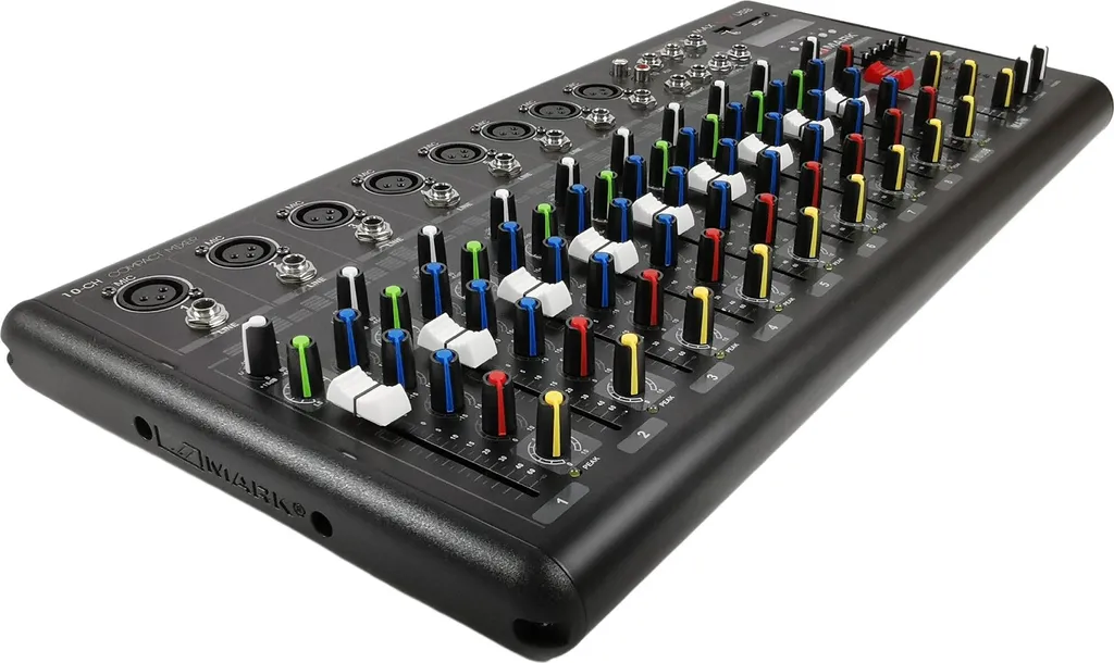 Table de mixage 10 canaux Mark MAX 10 FX USB BT pour sono et studio