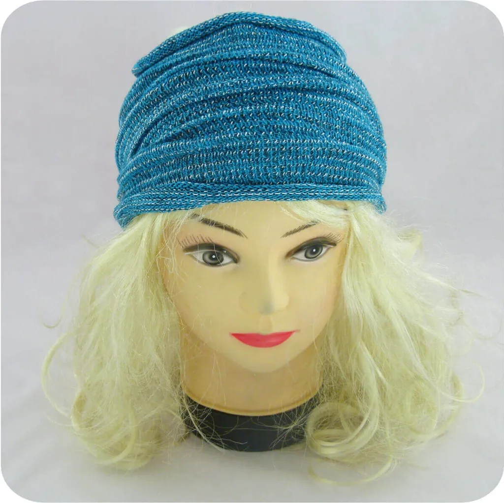Simandra "Magic" fascia per capelli in cotone cappello a tubo sciarpa avvolgere multi sciarpa | medio |, blu
