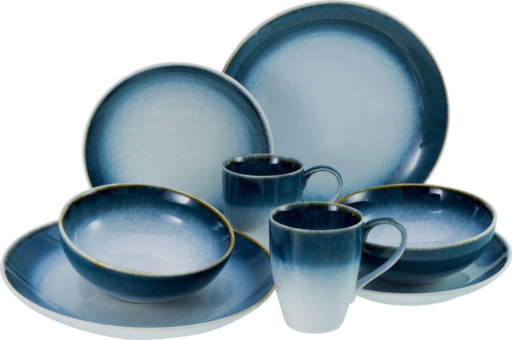 CreaTable, 23788, Cascade blau, Kombiservice 8-tlg, Produktbild 