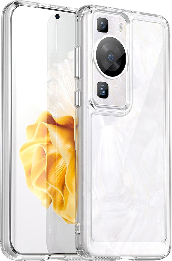 Huawei P60 Pro Hülle, Klar Rückseite Stoßfeste TPU Silikon Bumper Schutzhülle für Huawei P60 / P60 Pro Transparent