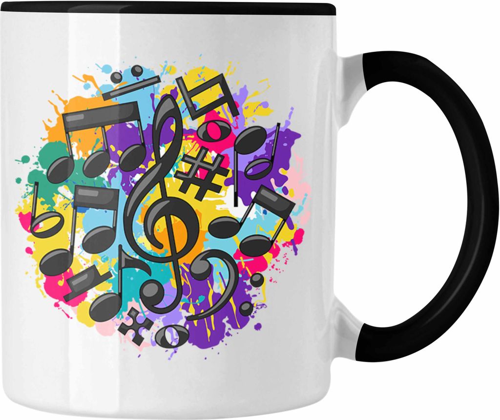 Trendation - Musiker Tasse Geschenk Musik-Lehrer Musik-Lehererin Geschenkidee Musik Fan Geschenke Spruch (Schwarz)