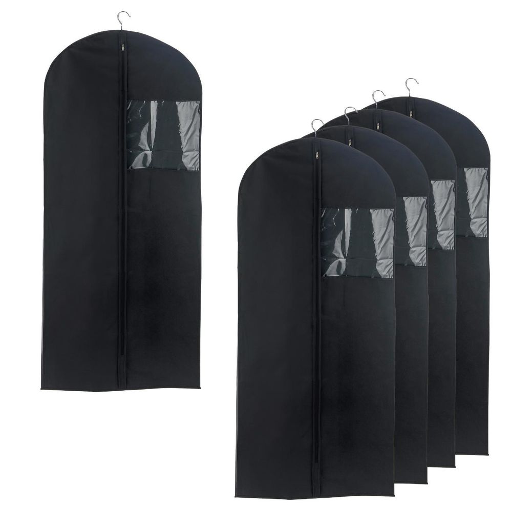 5x Kleiderhülle 135 x 60 cm Kleidersack Kleiderbezug für Produktbild 