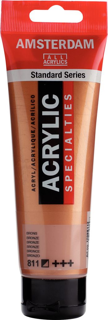 Amsterdam 17098112, Bronze, Acrylfarbe, Flüssigkeit + Gel, 120 ml