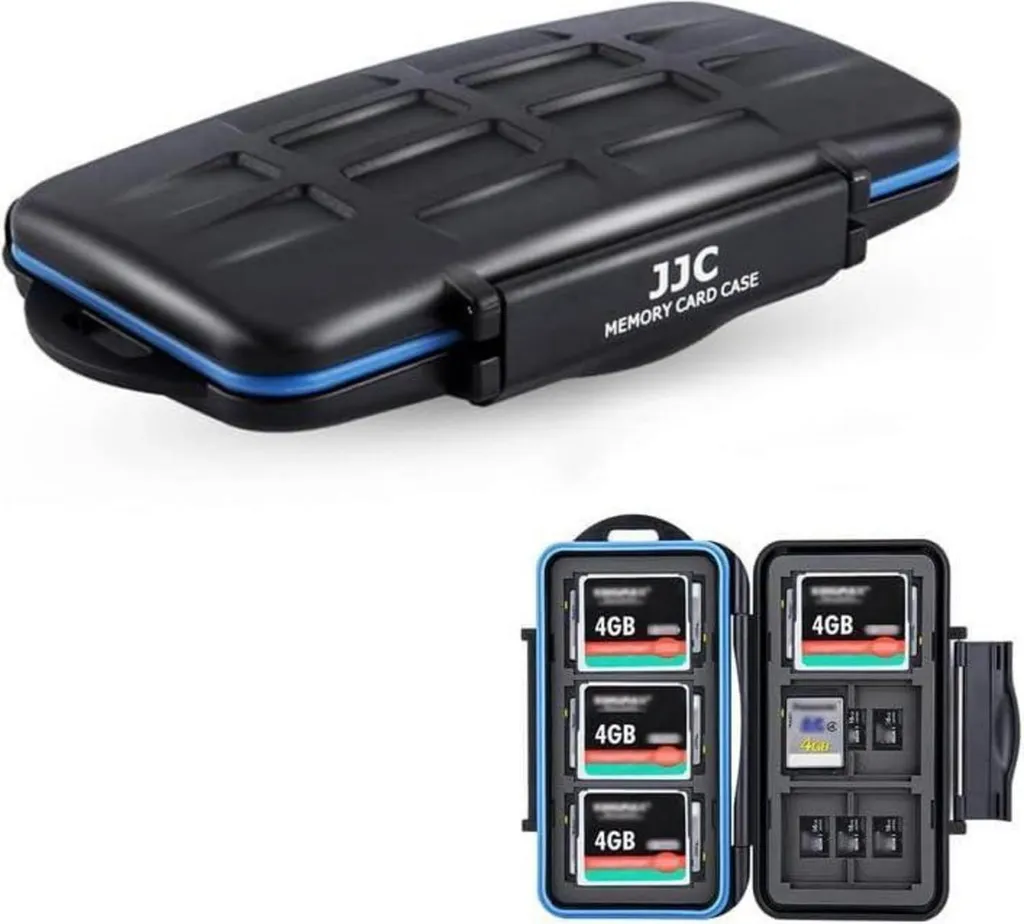Organizzatore JJC 36 Slot Schede SD Micro SD con Clip Sicurezza