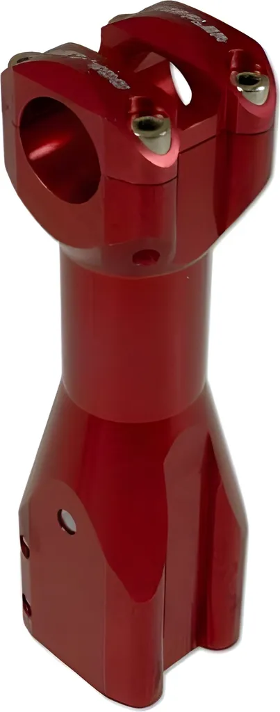Pince guidon Doppler rouge anodisé : fini les vibrations sur Booster