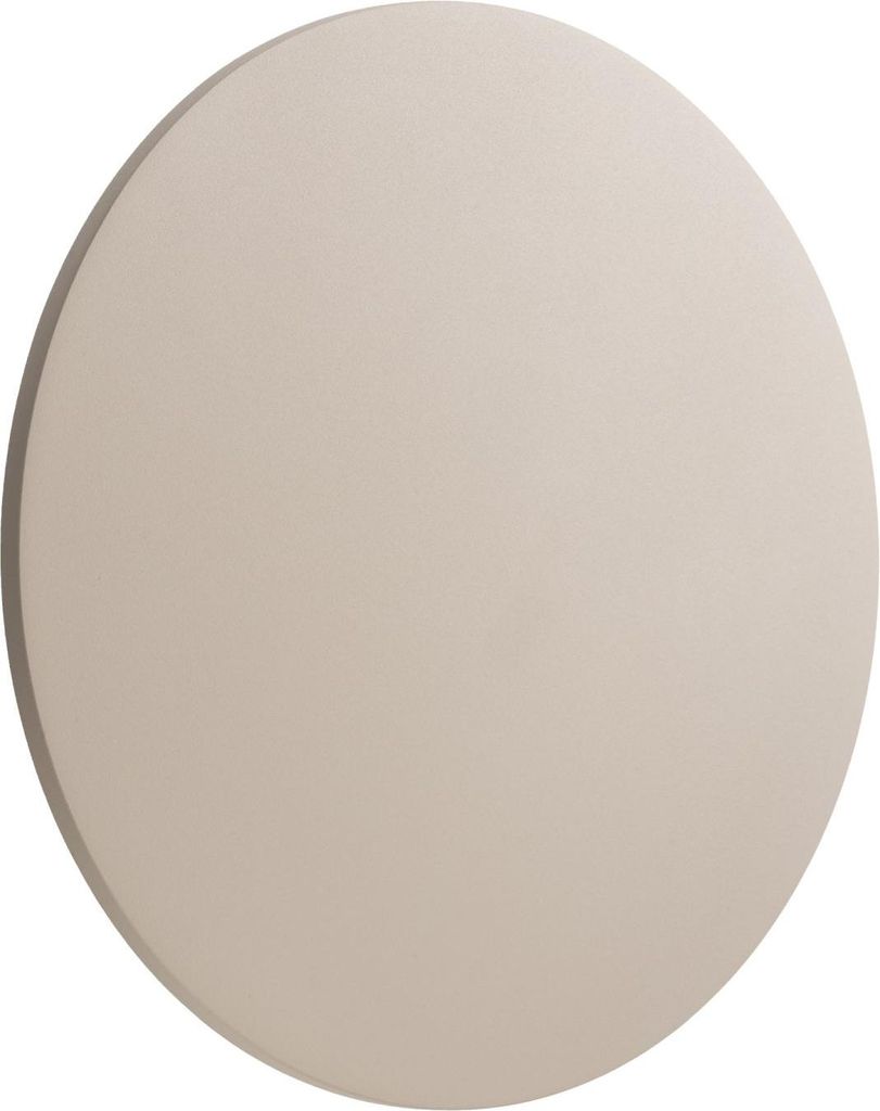 Außenlampe Wand LED Aluminium IP54 Beige rund warmweißes Licht 3000 K 1100 lm Modern Kellerleuchte