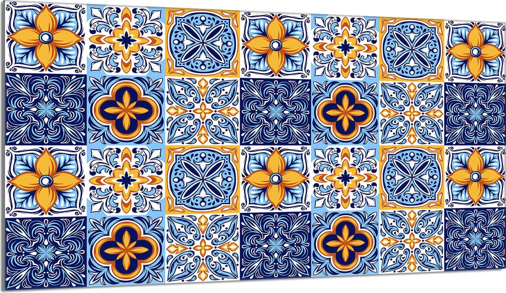 Glasschutzplatte für den Herd 90x52 Mosaik