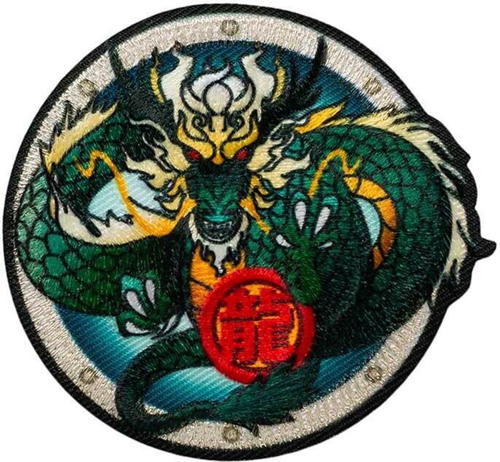Mono-Quick 16185 - Drache Grün Mystik, Mystische Tier Applikation, Bügelbild, Patch