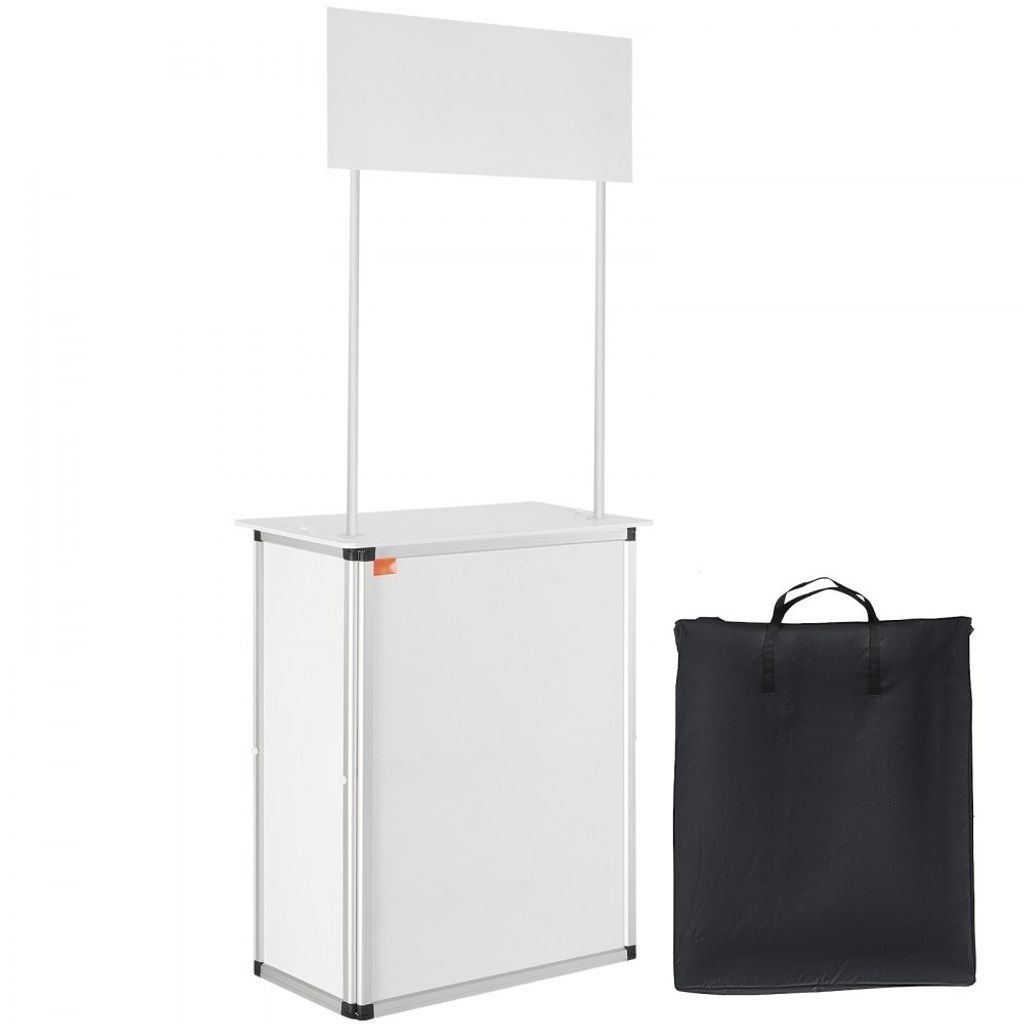 Tragbare Messe-Theke - Messe-Tresen 785x380x1815 mm - Messestand & Ausstellungs-Theke - Faltbarer Promotion-Einzelhandels-Bartisch - Messestand-Rez...