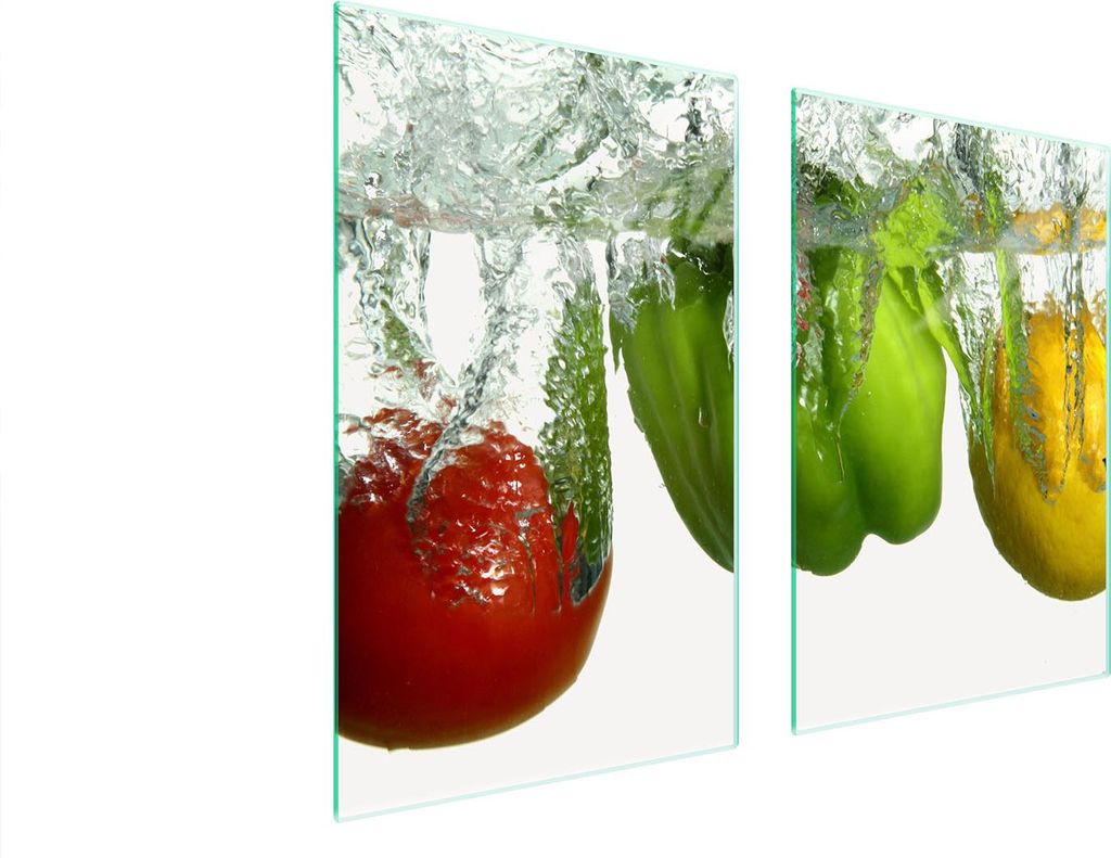 Glasschutzplatte Für Küche 65X52 Pepper