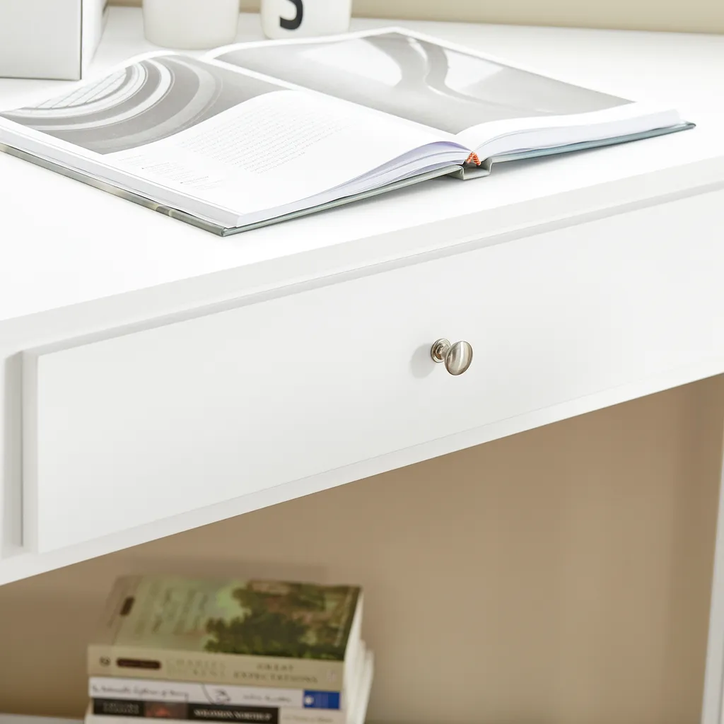 Table de Bureau d'Angle pour Désencombrer votre Salon avec Rangement