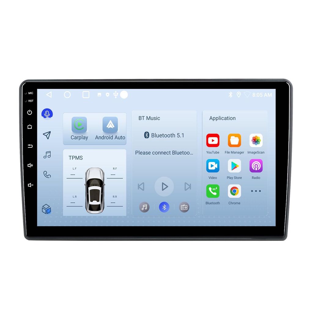 Radio Android 64 GB pour VW Golf 4 (2002-2007) avec Image du produit 