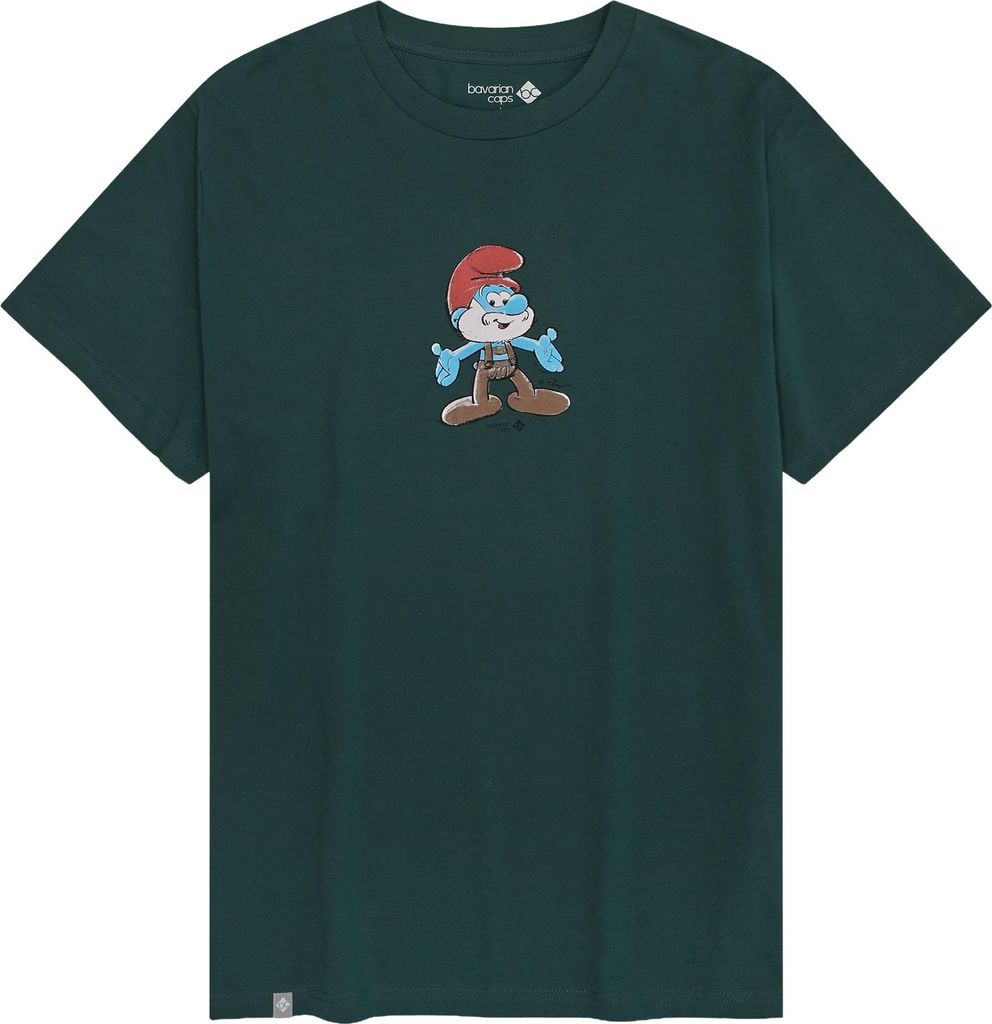 BAVARIAN CAPS BC T-Shirt "Papa Schlumpf" 000-DUNKELGRÜN 000-DUNKELGRÜN L