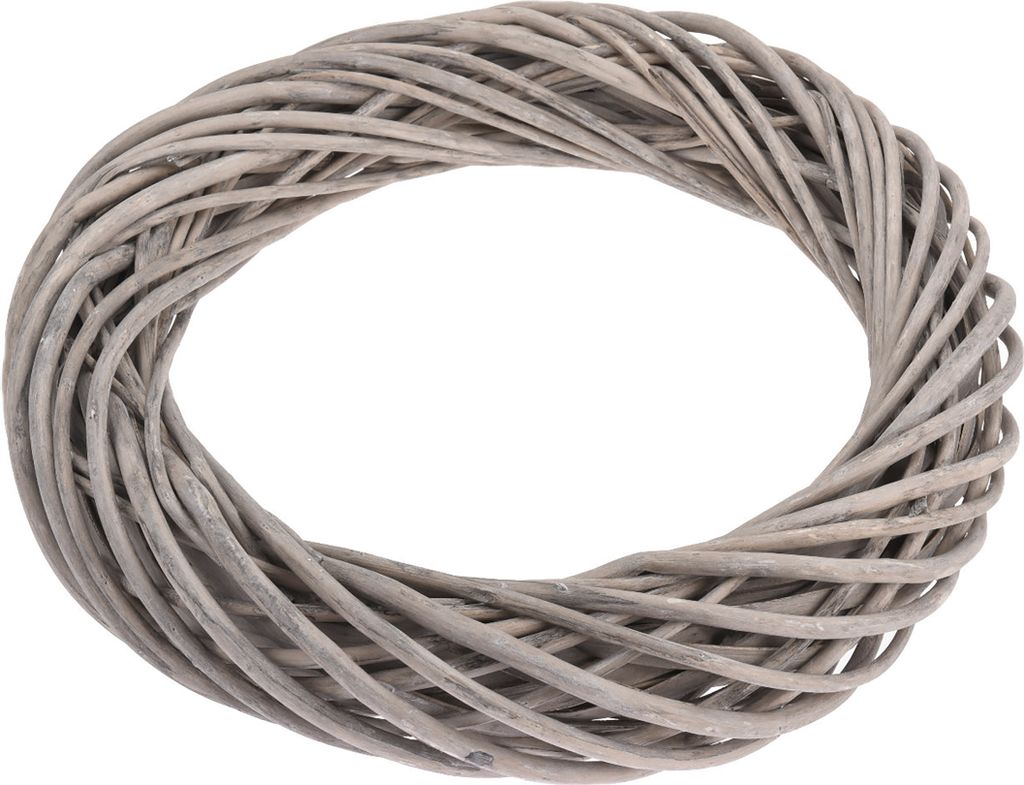 Deko Rattankranz Kubu - 45 cm - Weiden Tür Tisch Kranz zum Produktbild 
