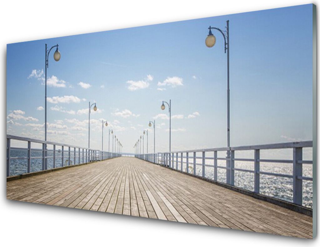 Acrylglasbilder 100x50 Wandbild Druck Brücke Architektur Produktbild 