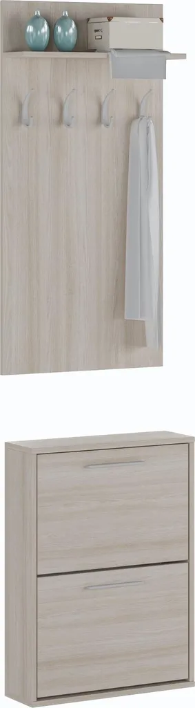 Dmora Mobile da Ingresso Sestola Marrone Olmo 54x28x181 cm | Appendiabiti
