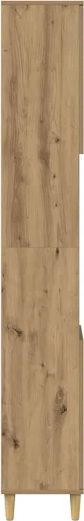 vidaXL Mobile da bagno Artisan oak 30x30x190 cm Materiale a base di legno - 5