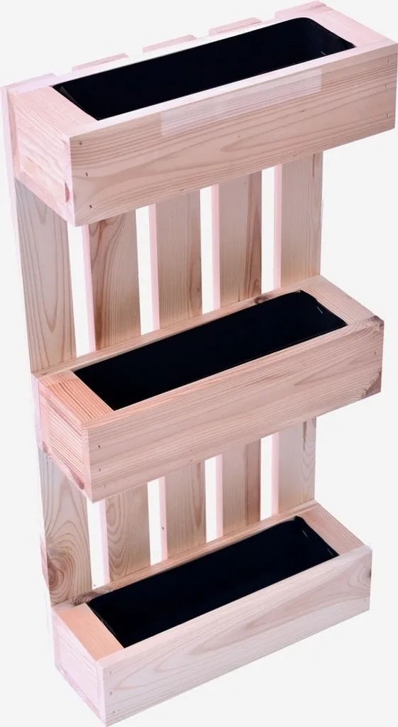 Jardinière en bois style palette EUR PALETA 72cm pour terrasse et balcon