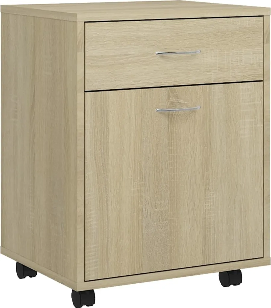 vidaXL Mobiletto Organizzatore 45cm Rovere Sonoma - Stile Scandinavo