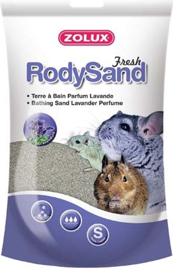 Sand für Nagetiere RodySand Fresh Lavender 2l Zolux