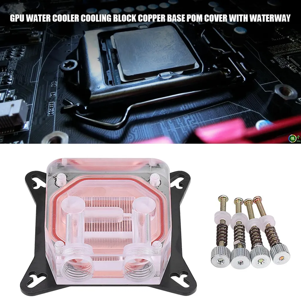 Solution anti-surchauffe GPU : Waterblock Cuivre et POM circuit d'eau - 4