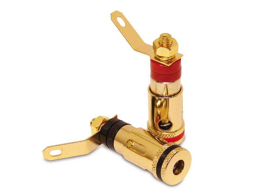 Dynavox Banana Plug Female Set - Vergoldet - Rot/Schwarz - Pro 4 Stück (En)