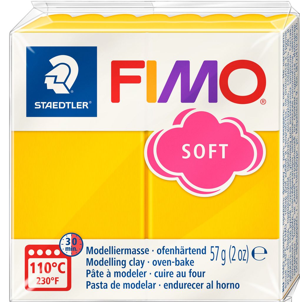 FIMO, modelina, modelina żółta słoneczna miękka normalna Zdjęcie produktu 