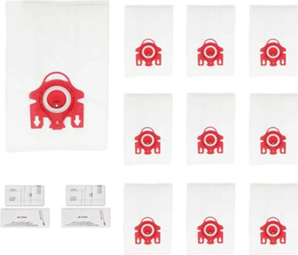 Sacs aspirateur Miele FJM AirClean 3D - Pack de 10 pièces et 2 filtres