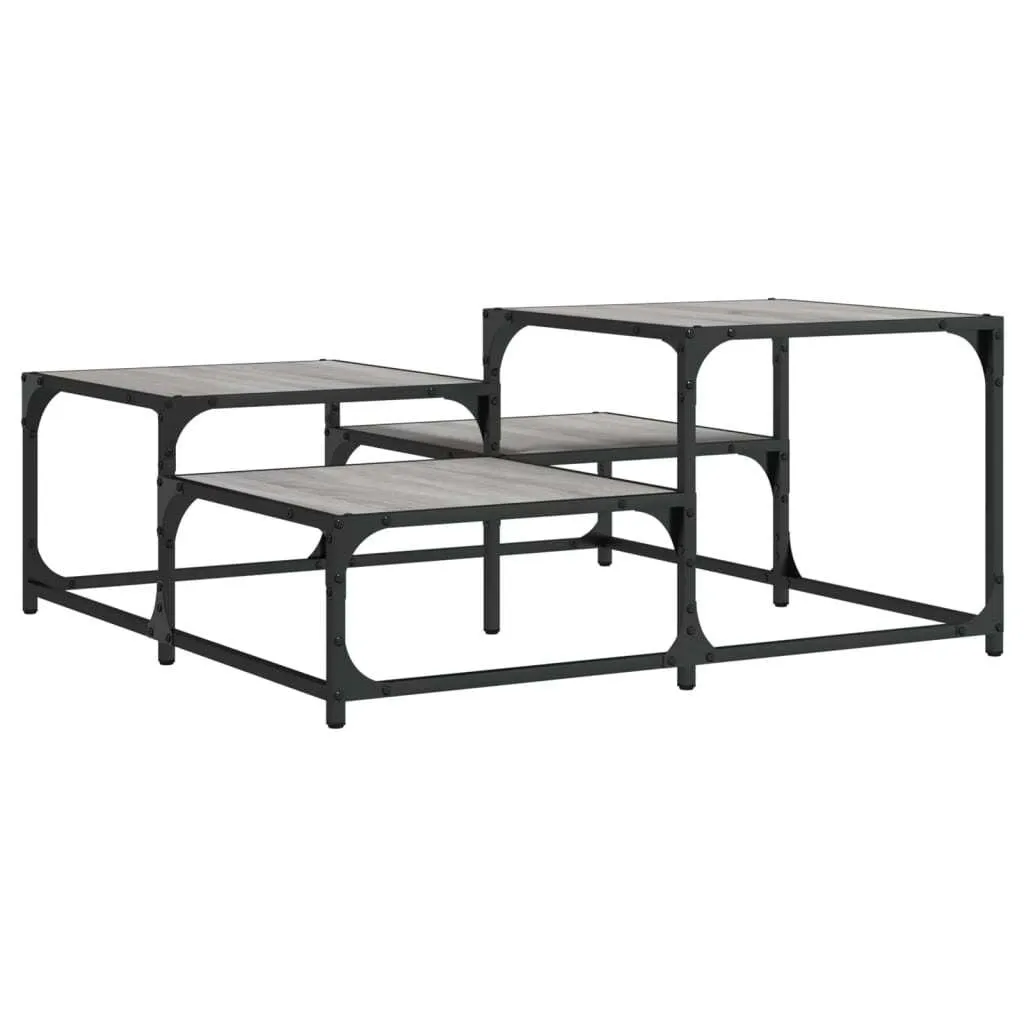 Tavolino da Caffè Moderno Grigio Sonoma 87,5cm - Estetica e Funzione