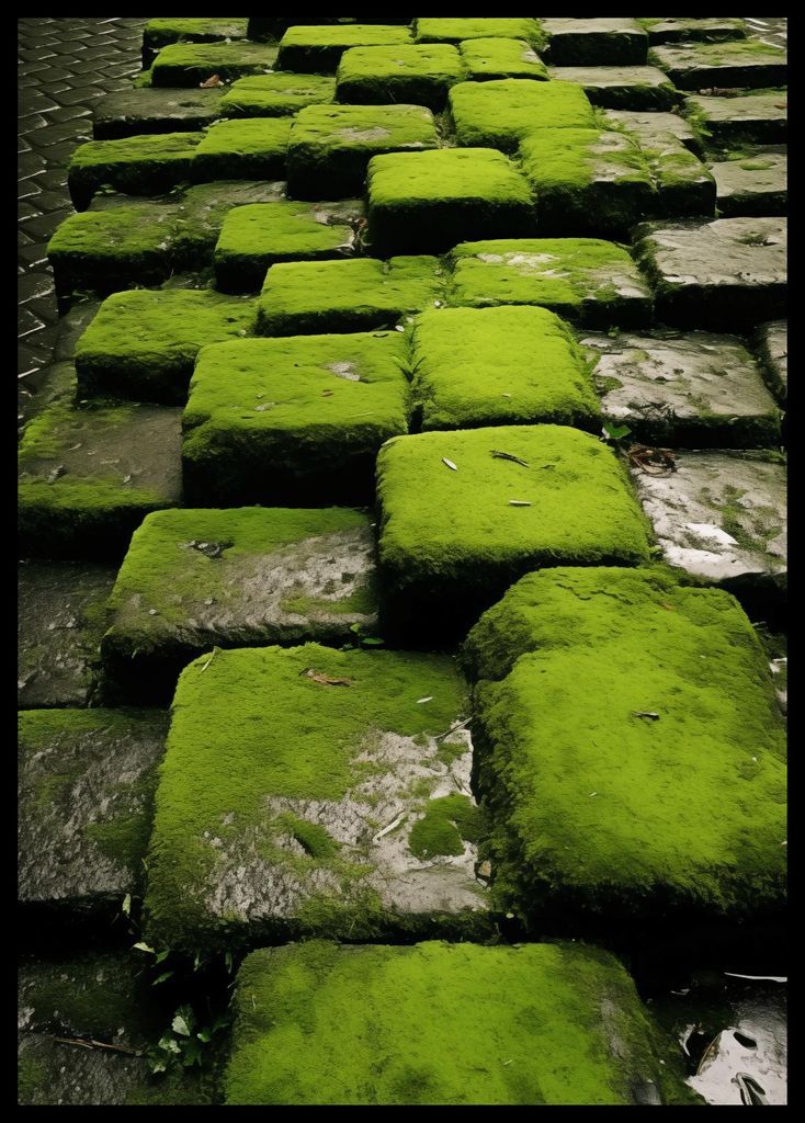 Plakat 42x59,4cm Grüne Mosaik