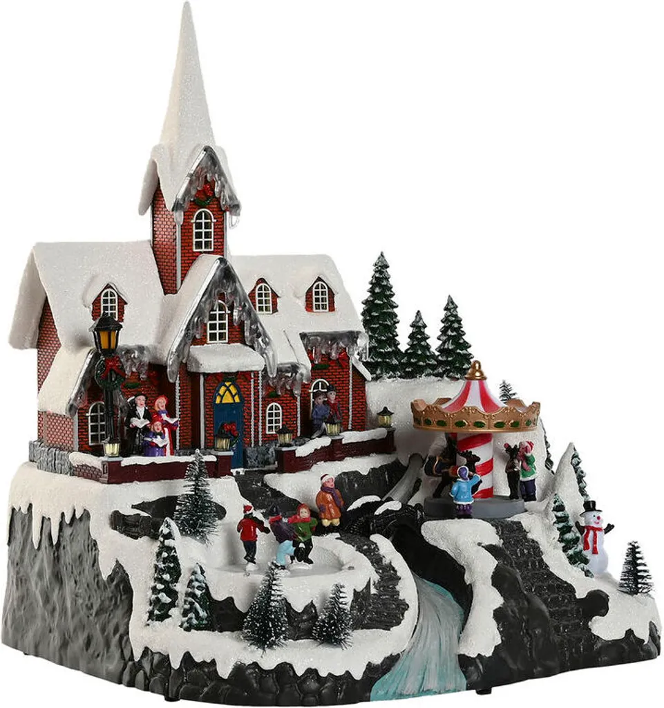 Décoration de Noël Musicale Home ESPRIT Coloré 33 x 31 x 38 cm
