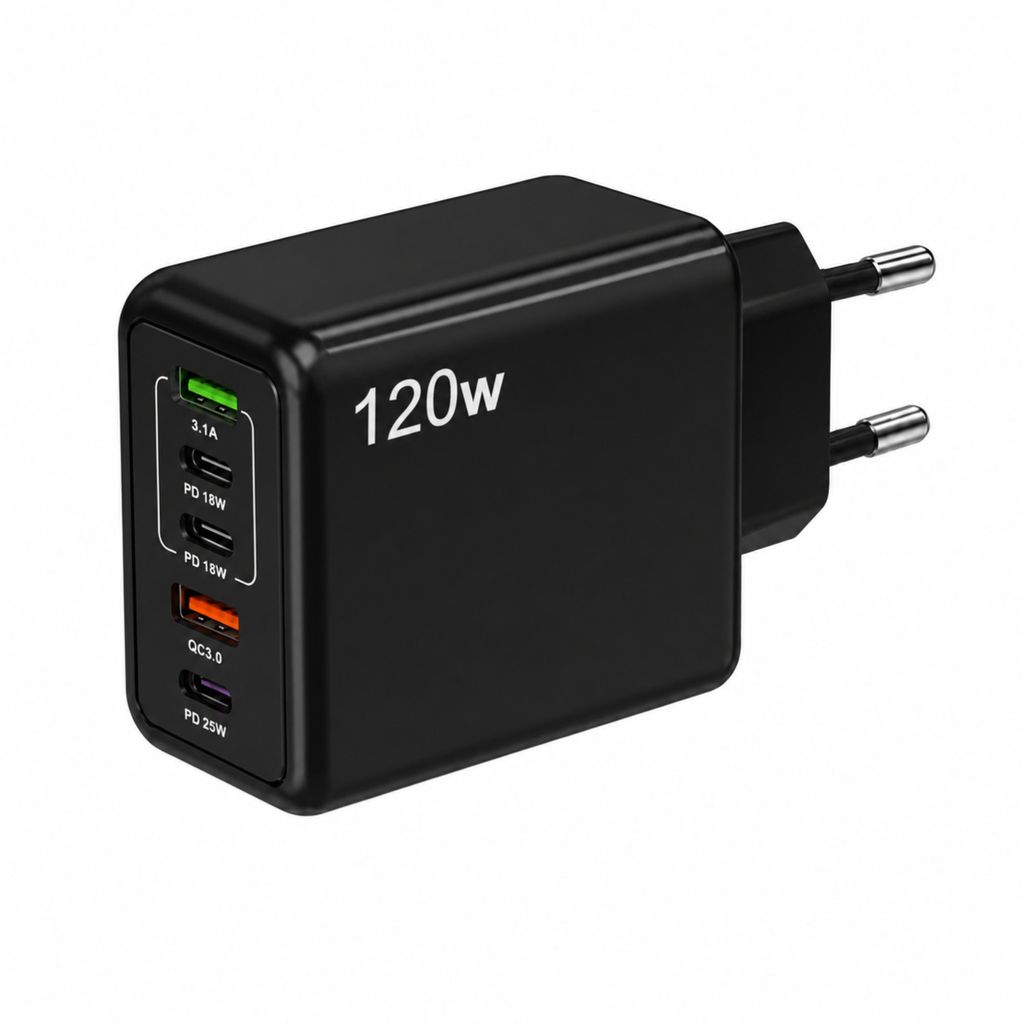 120W USB-C Schnellladegerät – 5-Port Schnellladeadapter (1x Produktbild 
