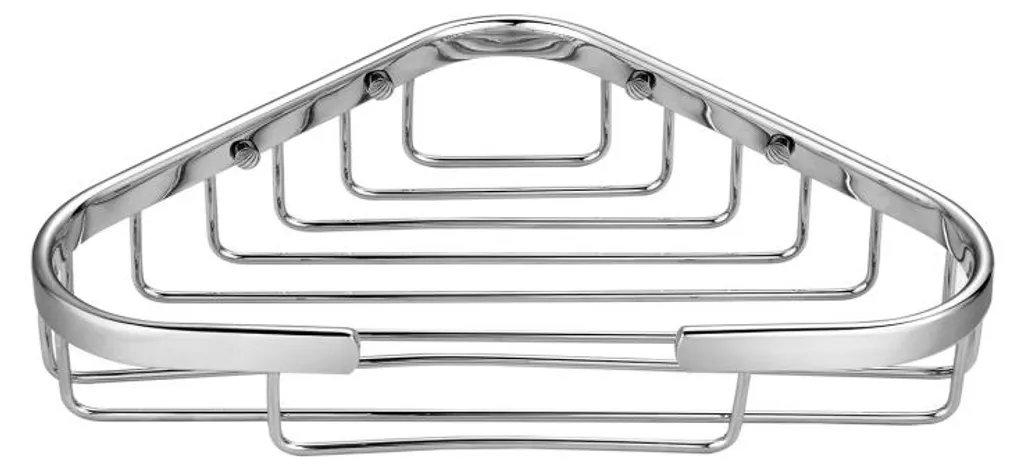 Panier de douche d'angle mural pour optimiser le rangement de la salle