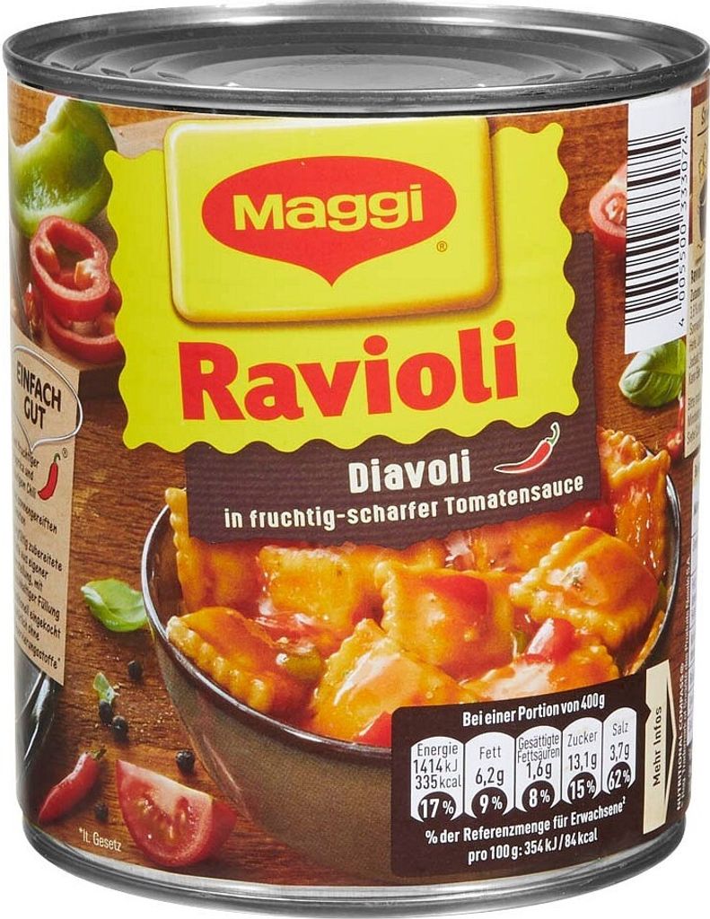 Maggi® Ravioli Diavoli hotové jedlo 800,0 g Obrázok produktu 9
