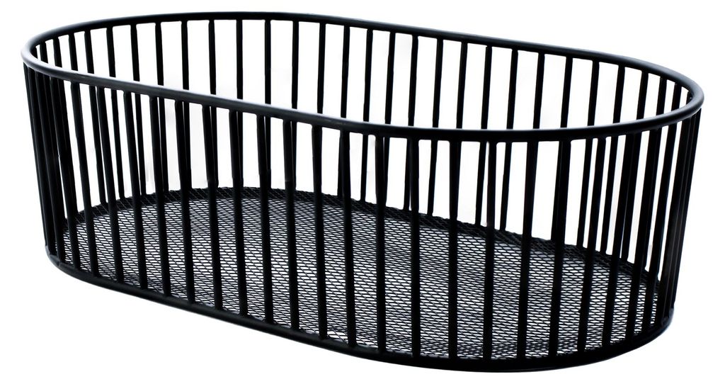 Ovaler Stahlkorb 34x20 cm – Metallkorb Aufbewahrung VERLO