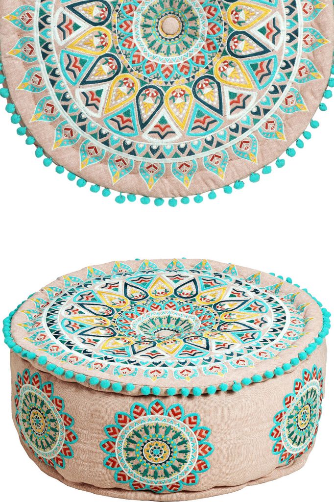 Tabouret oriental Pouf Décoration Badar -2- Image du produit 